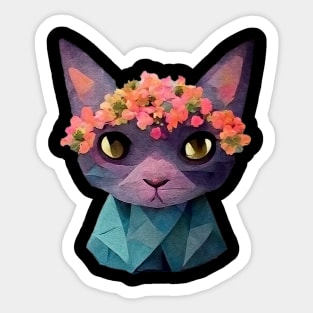 cute stylized cat Sticker